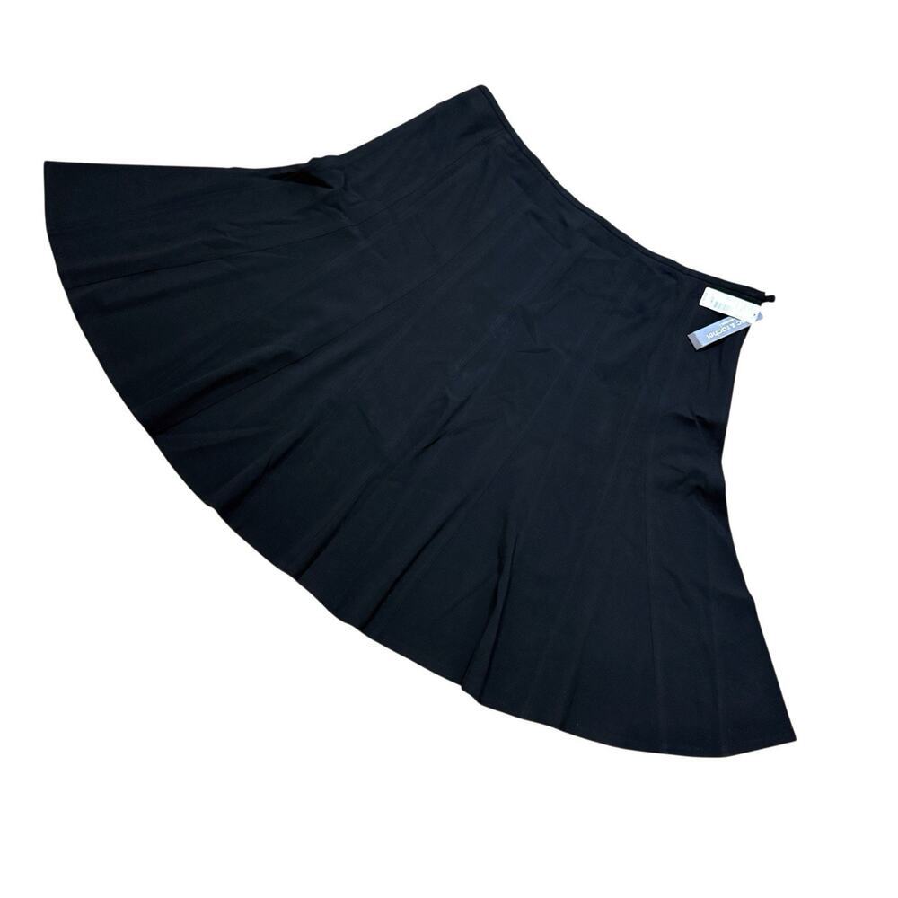 Zac & Rachel Woman Plus Black Comfort Stretch A-Line Knee Length Skirt Size 22W